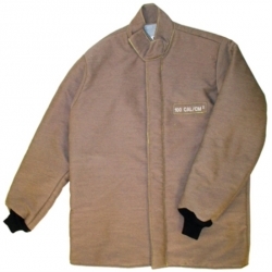 Arc Flash Protection Coat - Polyester Material, Size S/m/l | Male Fit, 8 To 100 Cal/cm Protection