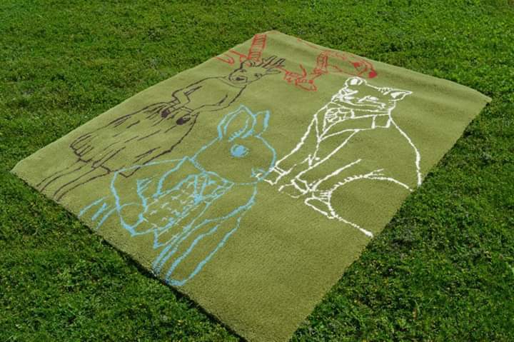 Designer Wool Carpet Keeping Warm