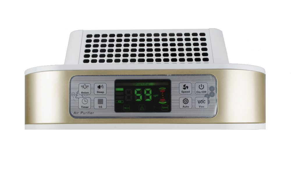 Air Purifier - 350x190x640 Mm, White | 3 Speed Modes, True Hepa Filter, Digital Display, Pm 2.5 Monitor, Quiet Operation