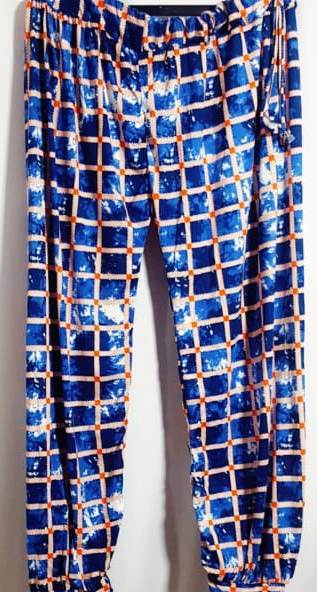 Ladies Harem Pants - Rayon Material, Size M/l/xl | Floral & Striped Golden/silver Print, Trendy Design For All Seasons