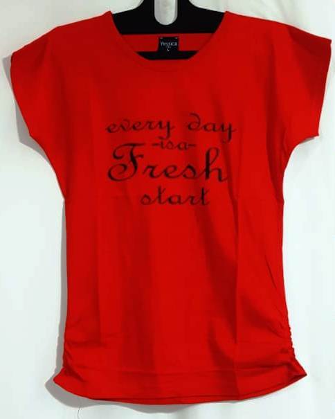 Ladies Casual T Shirts - Cotton, Size M/l/xl | O-neck, Short Sleeves, Available In Black, Beige, White, Pink, Rose, Red, Maroon, Yellow, Plain & Printed