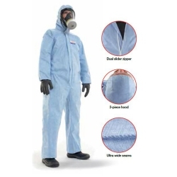 Essian Fr - Polyester Cotton Blend, 700-2000 Grams | Breathable, Flame-retardant, Single Use Protective Clothing Against Particles Contamination And Chemical Splashes