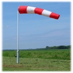 Wind Sock - Polyester Material, 18x18x16 Inches | Basic Guide For Wind Direction And Speed, For Airports