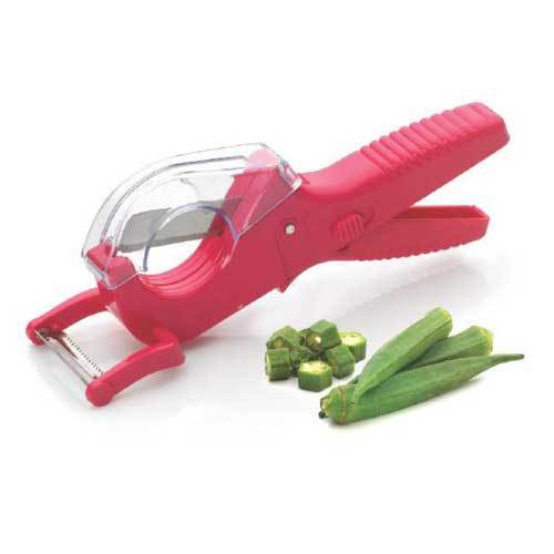 Vegetable Cutter Cum Peeler - PVC & Steel Composition, 200-350g Weight, 2-4mm Thickness