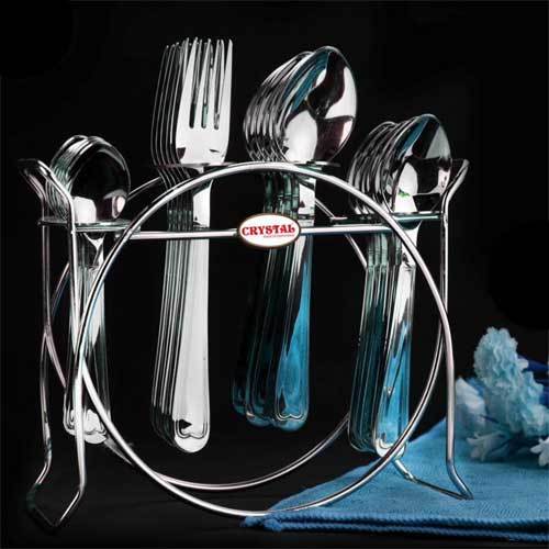 25 Piece Cutlery Set Without Knives - Stainless Steel, 6-11 Inches | Mirror Polish, Scratch-Proof, Easy to Clean & Maintain, Ideal for Gifting