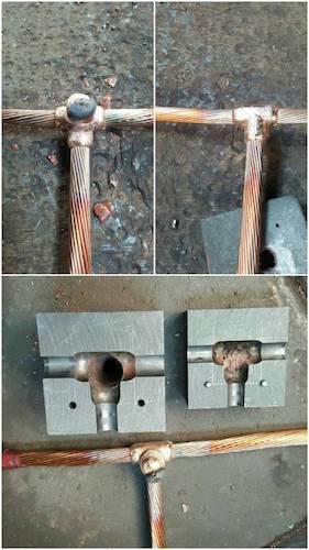 Exothermic Welding Mould - Material: Metal