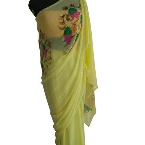 Ladies Hand Printed Saree