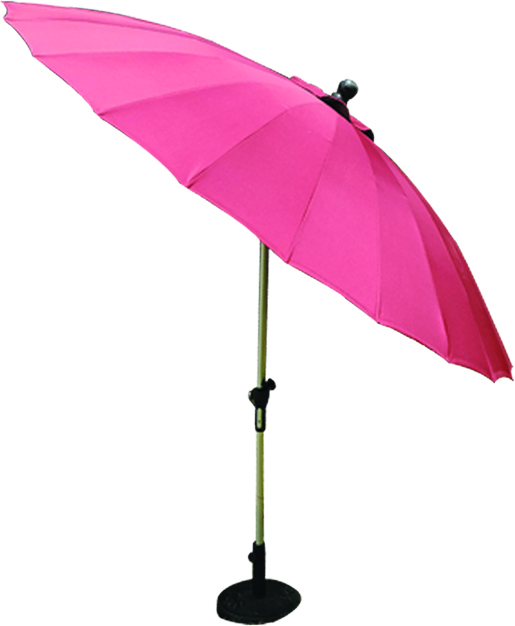 Pink Garden Umbrella