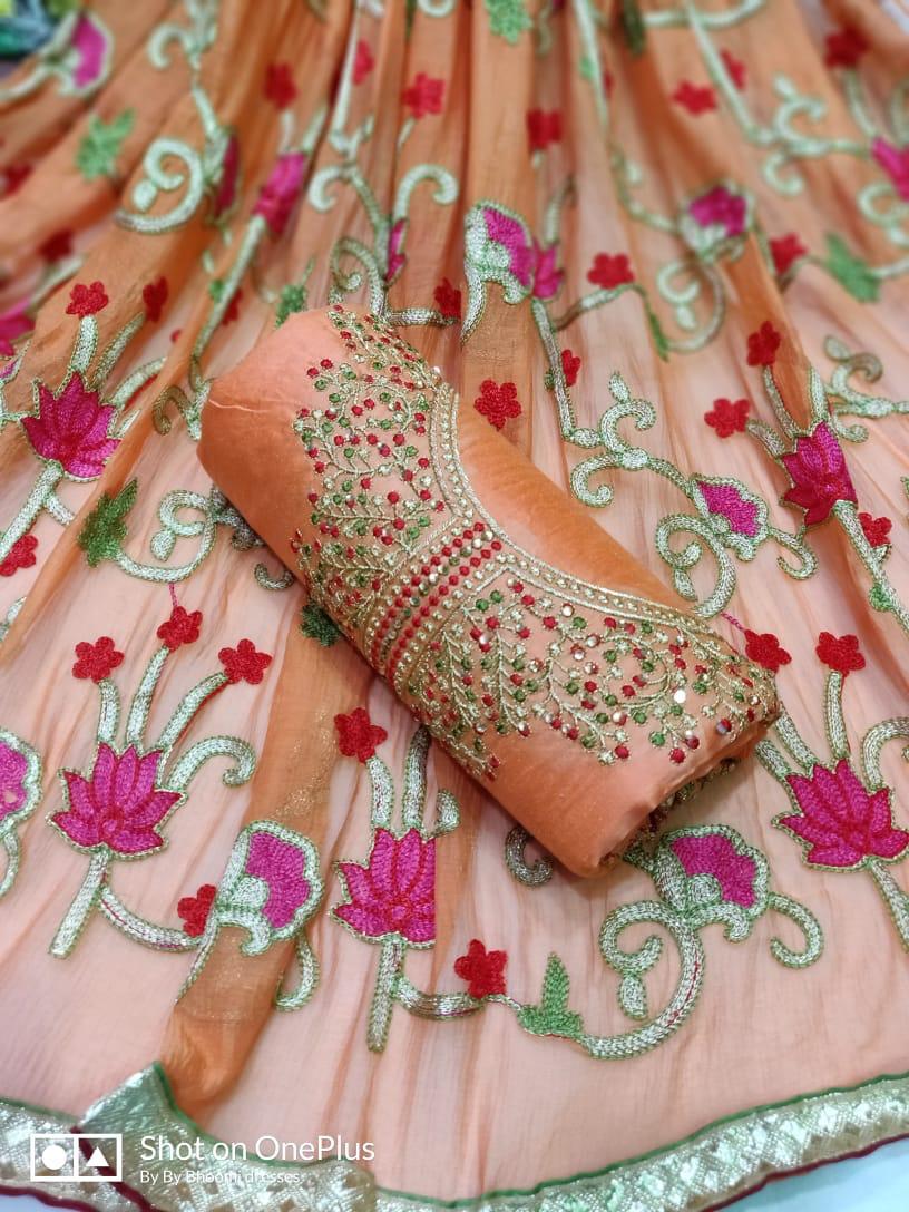 Multy Ladies Party Wear Dress Material