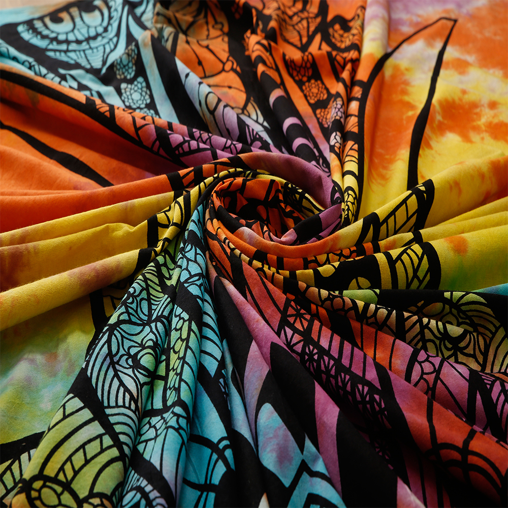 Quick Dry Multi Color Elephant Tapestry Tie Dye Printed Bedding Outlet Bedspread Indian Bed Decor Wall Hangings Tapestry