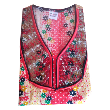 महिलाओं की प्रिंटेड डिज़ाइनर कॉटन नाइटी