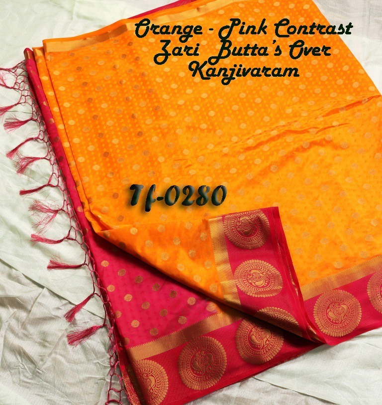 Zari Work Designer Kanjivaram Art Soft Silk Sarees