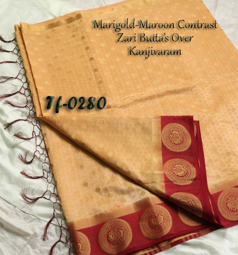 Zari Work Designer Kanjivaram Art Soft Silk Sarees
