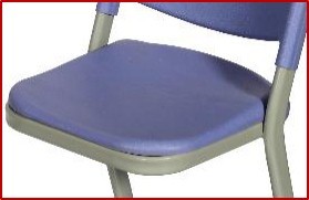 Student Desk & Chair - Pvc Injection Molded Top, Ergonomic Design, Metal Wire Frame Storage | Dimensions 670 X 450 X 770 Mm, Comfortable Air Cushion Effect