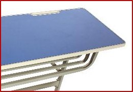 Student Desk & Chair - Pvc Injection Molded Top, Ergonomic Design, Metal Wire Frame Storage | Dimensions 670 X 450 X 770 Mm, Comfortable Air Cushion Effect