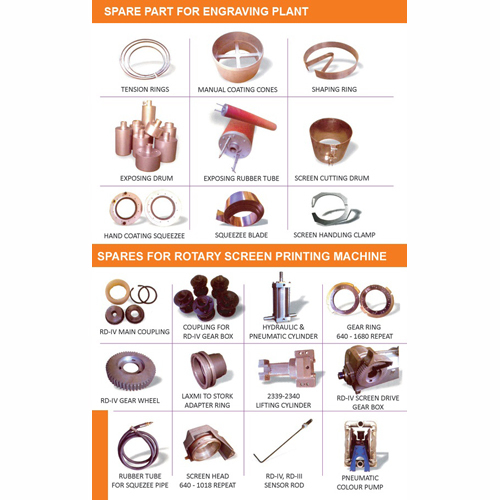 रोटरी स्क्रीन उत्कीर्णन पुर्जों