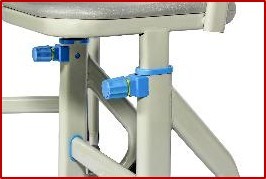 Ergonomic Institutional Benches - Pvc Injection Molded Top, Height Adjustable Desk & Chair | Special Tubular Metal Frames, Air Cushion Effect, Dimensions 625 X 405 X 820-760 Mm