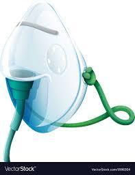 Oxygen Mask - Medical Grade Pvc, Transparent Oval Design , Waterproof And Disposable With Adjustable Strap And 210cm Multichannel Tube