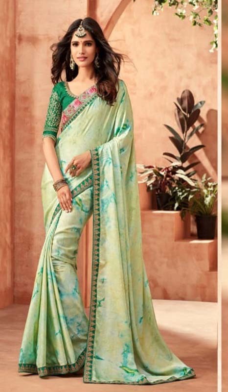 Trendy Georgette Saree - Fabric: Georgette, Monarch Silk, Korian Silk, Chiffon | Features: Embroidered, Casual, Wedding, Party Wear, Designer, Printed