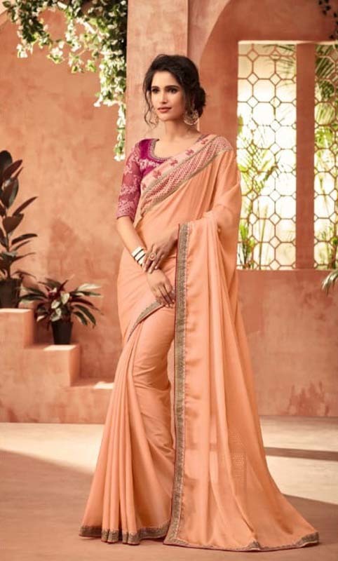 Trendy Georgette Saree - Fabric: Georgette, Monarch Silk, Korian Silk, Chiffon | Features: Embroidered, Casual, Wedding, Party Wear, Designer, Printed