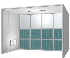 Easy To Operate Dry Type Liquid Paint Booth