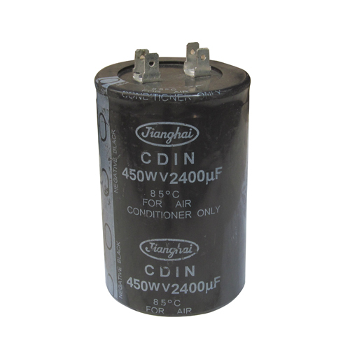 Black Air Conditioner Electrolytic Capacitor