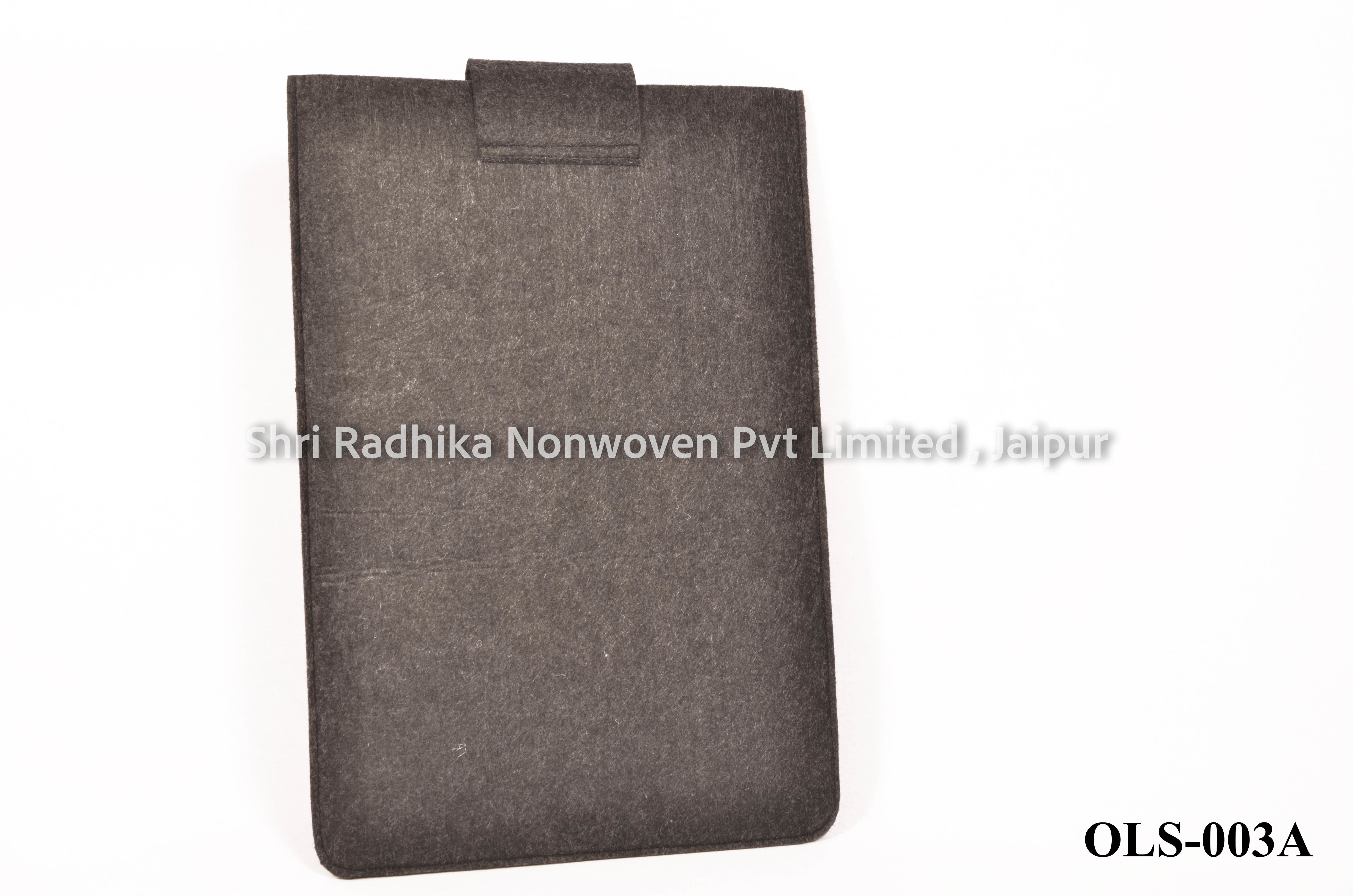 Polyester Grey Fabric Fancy Felt Laptop Sleeve