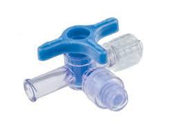 Blue 3 Way Stop Cock