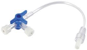 Blue 3 Way Stop Cock