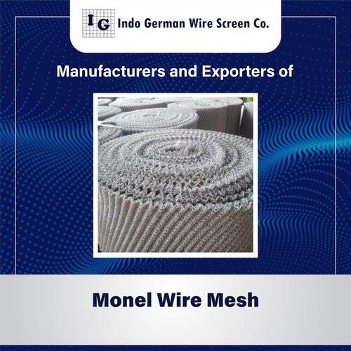 Monel Wire Mesh - High-Grade Nickel & Copper Alloy, 30m Length, Silver Color | Superior Corrosion Resistance, Excellent Structural Strength, High Temperature Proof