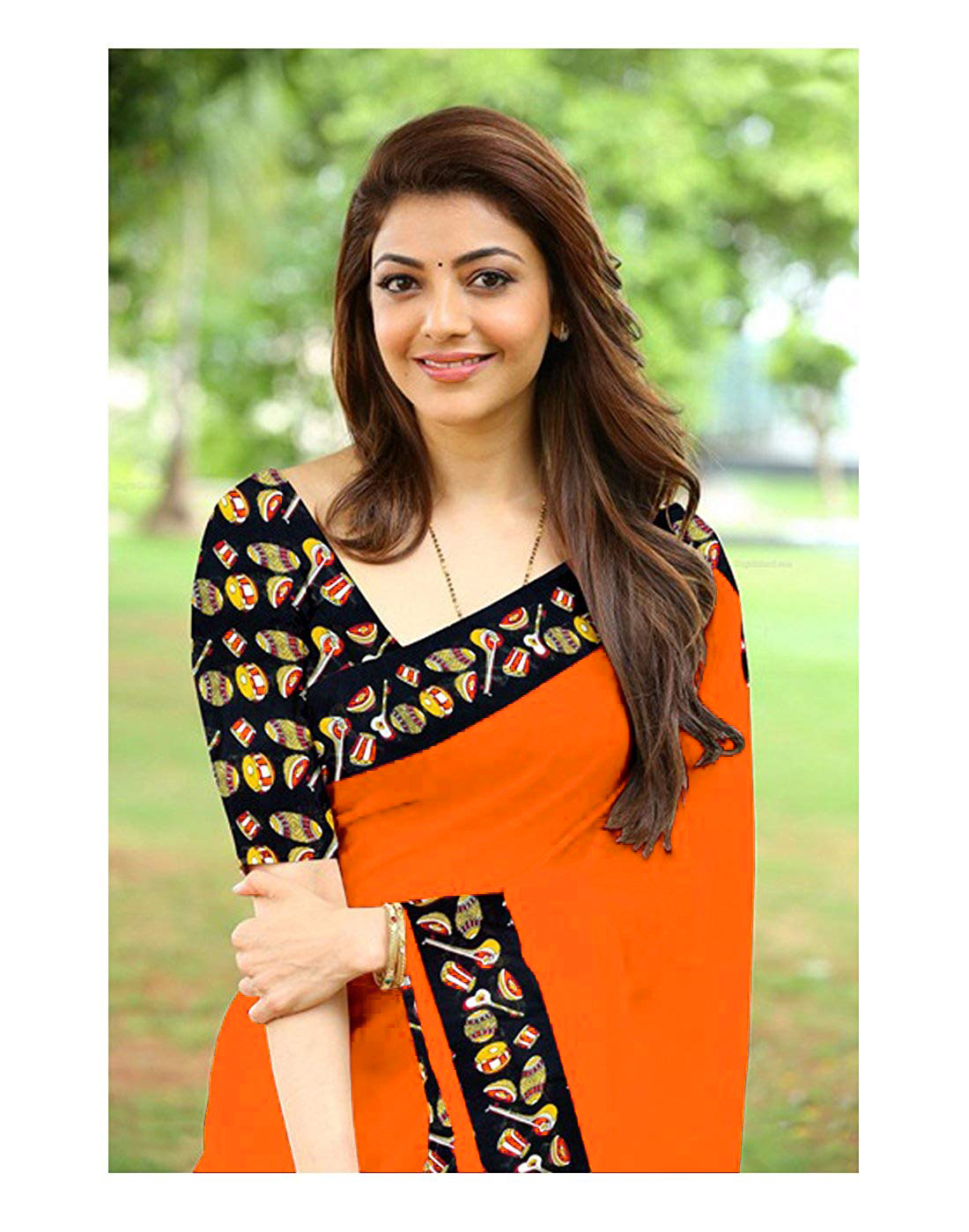 Chanderi Silk Saree - Cotton Silk Fabric, 5.5 Mtr Length, 0.8 Mtr Blouse | Printed Pattern In White, Green, Red, Orange, Purple Colors