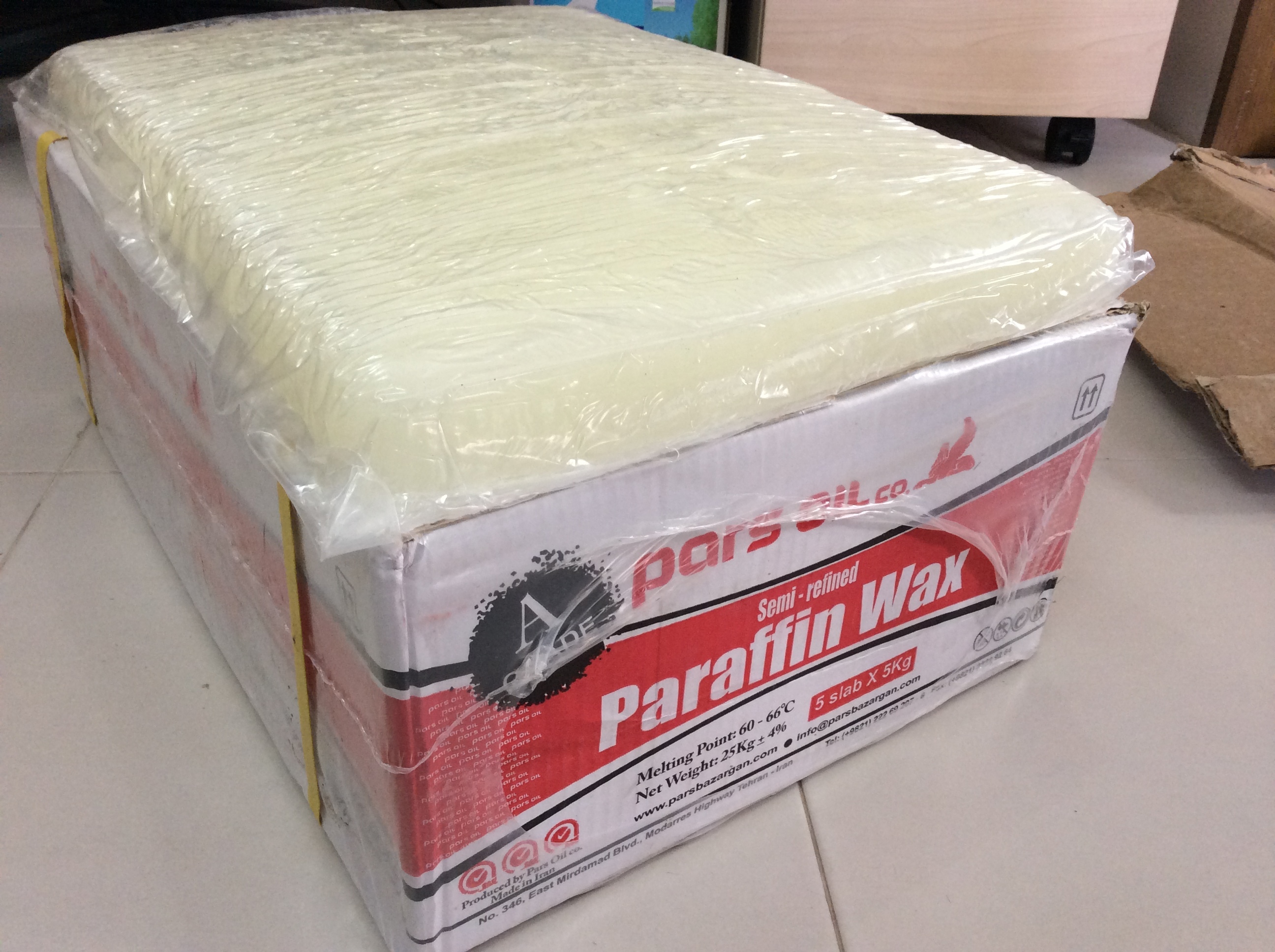 Paraffin Wax Application: Candle Making