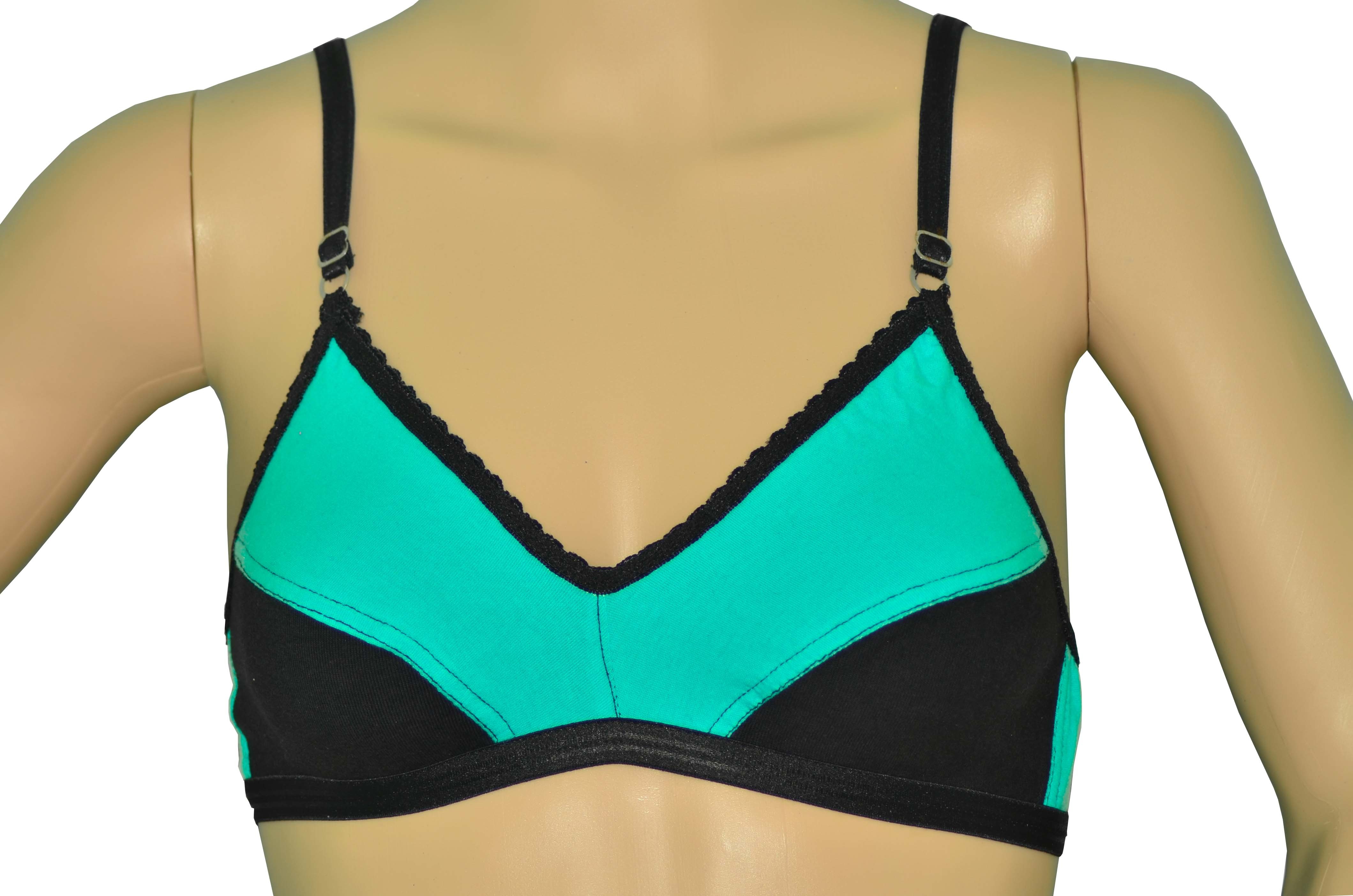 Ladies Bra - Size 32, 34, 36, 38 | Comfortable Fit, Shrink And Fade Resistant, Quick Drying, Plain Pattern For Girls