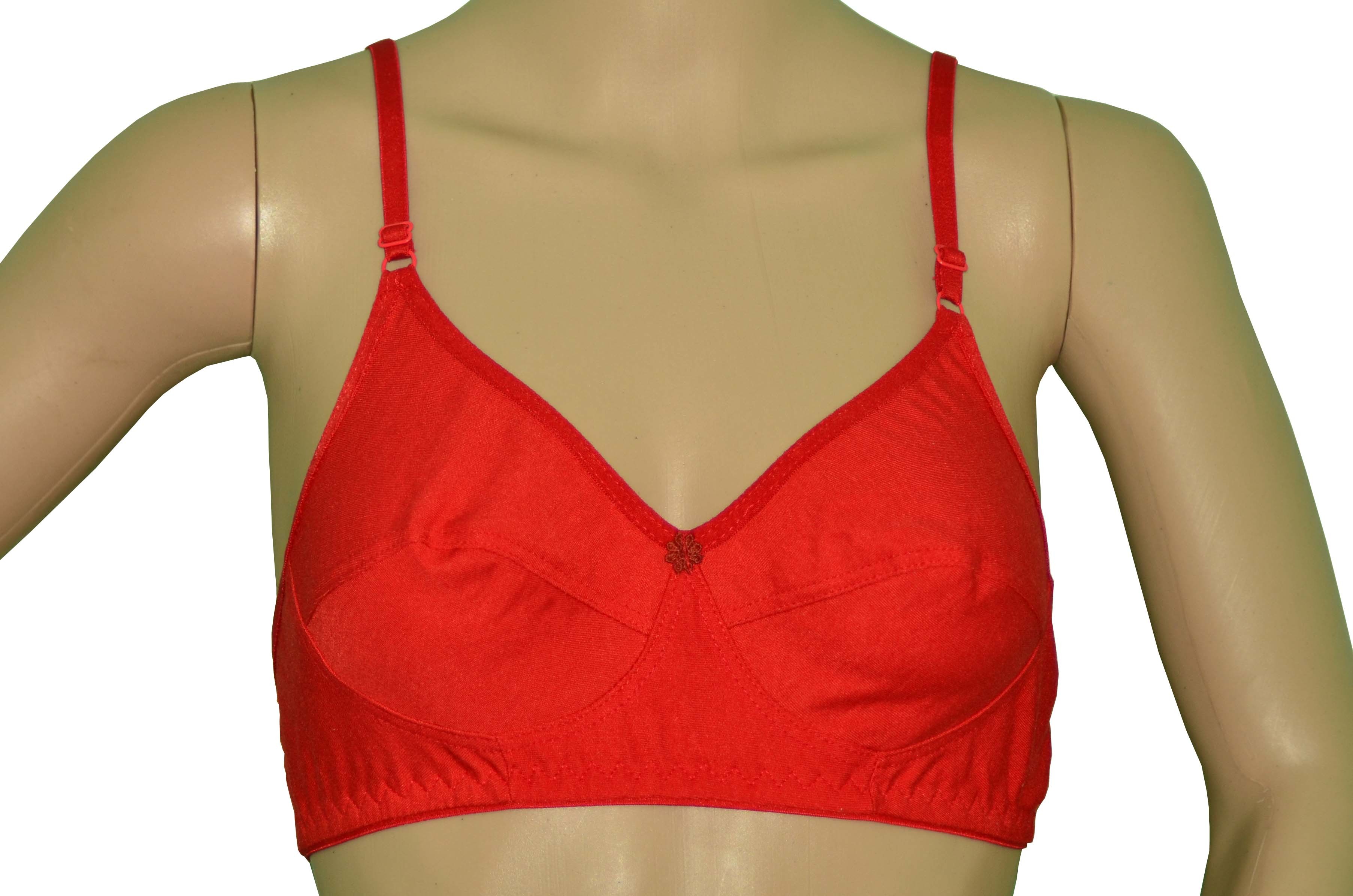 Ladies Bra - Plain Design, Sizes 32-38 | Comfortable Fit, Fade Resistant, Quick Drying
