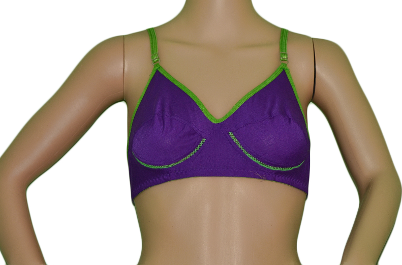 Ladies Bra - Cotton Blend, Sizes 32-40 | Comfortable Fit, Fade Resistant, Quick Drying, Plain Pattern For Everyday Wear