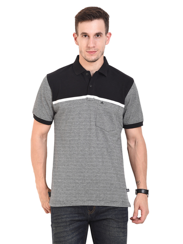 BLACK WHITE (पुरुषों की पोलो टी-शर्ट)