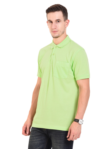 पुरुषों के POLO टी-शर्ट (चूना हरा)