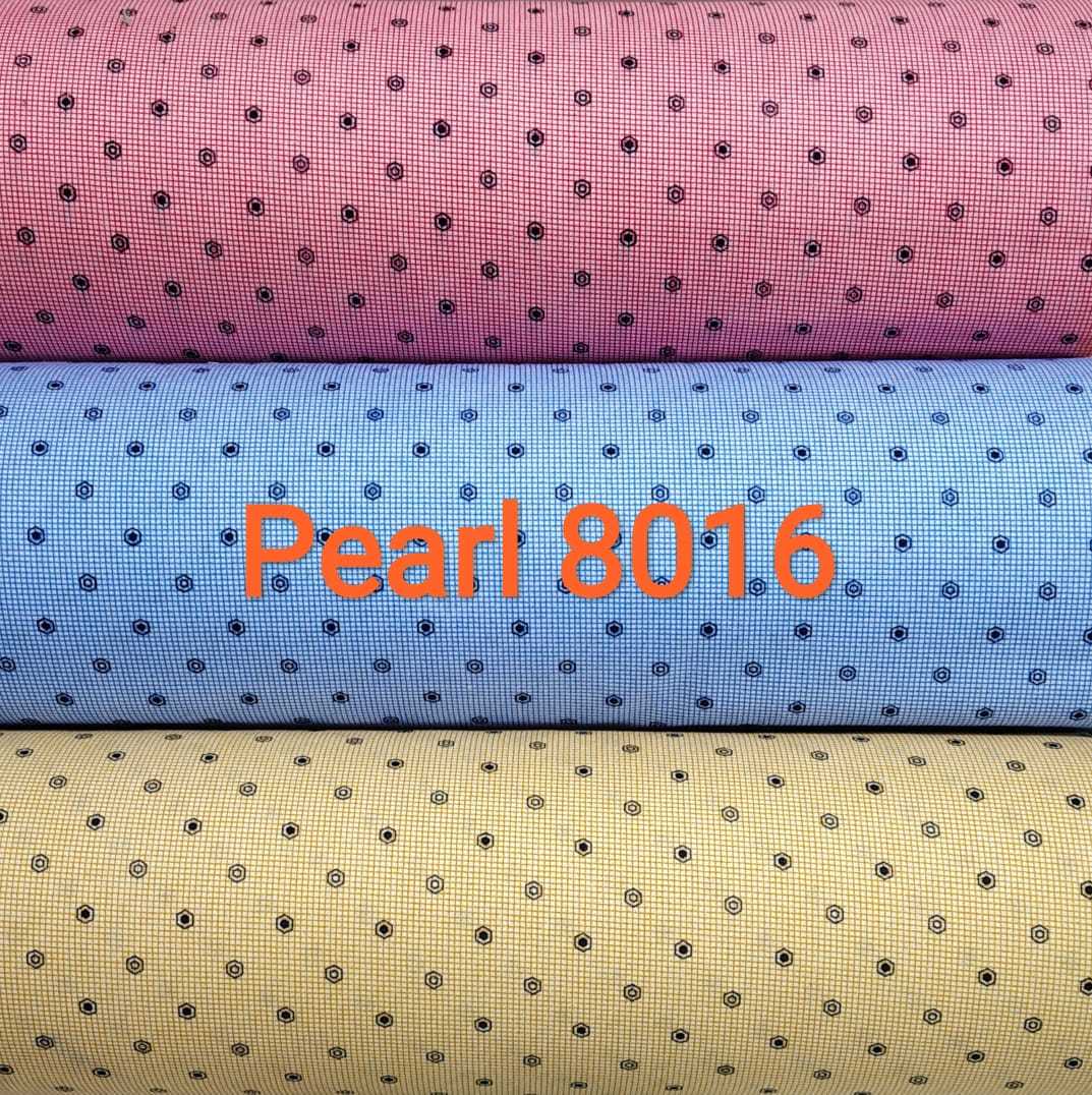 Pearl Printed Fabric - 100% 40x40 Cotton, Width: 57-58 Inches, Length: 97-98 Inches | Twill Style, Versatile Design For Various Applications