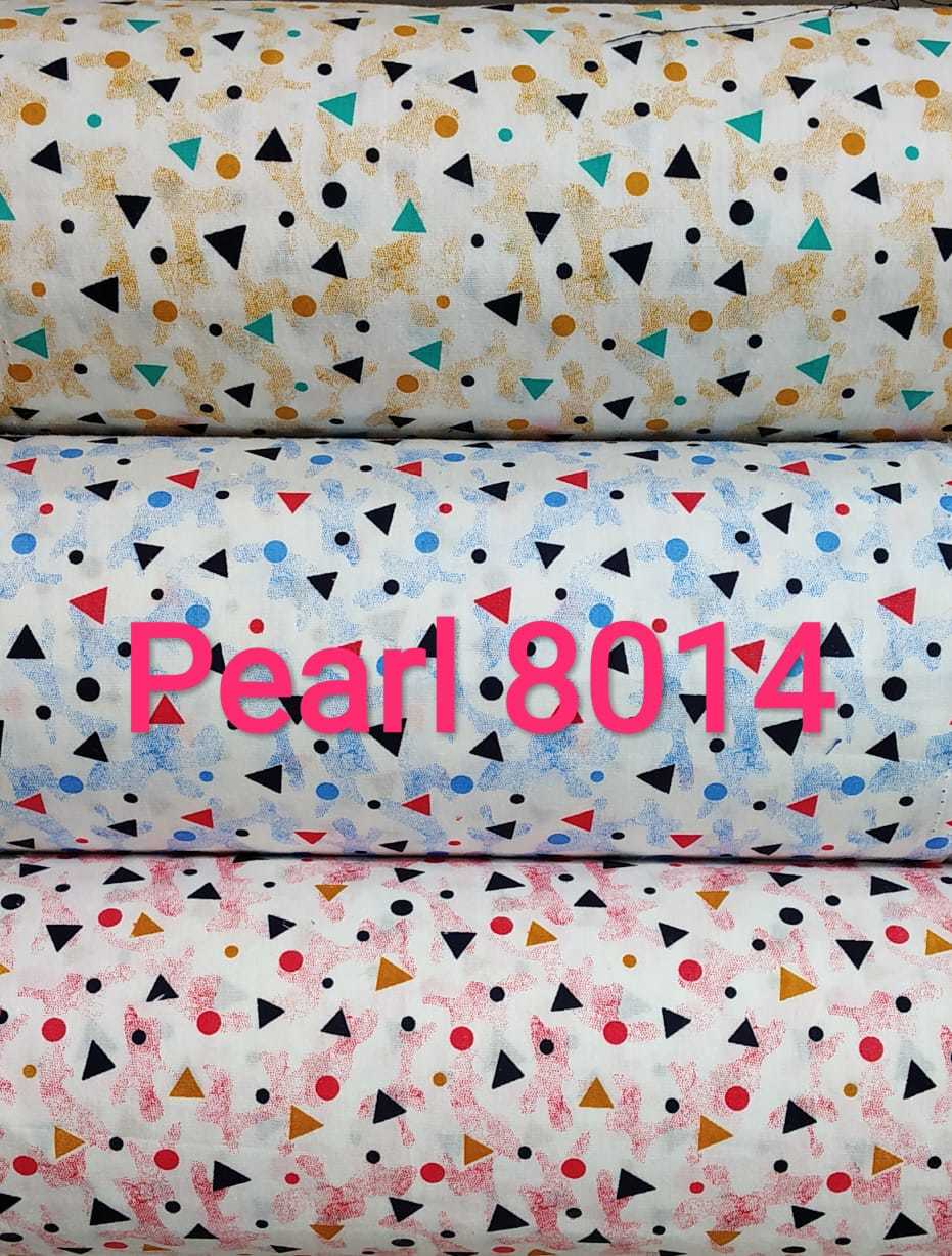 Pearl Printed Fabric - 100% 40x40 Cotton, Width: 57-58 Inches, Length: 97-98 Inches | Twill Style, Versatile Design For Various Applications