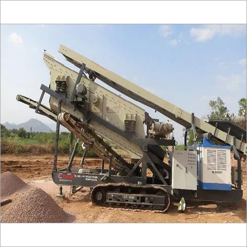 Portable Vibrating Screen Application: Stone Saparation