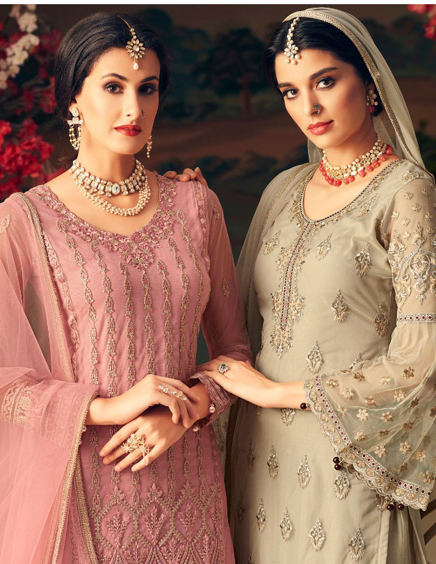 Designer Partywear Sharara Suit Size: Customized