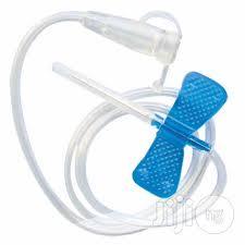 Scalp Vein Set - Stainless Steel, 20 Mm Effective Needle Length, Color Coded Gauge Sizes 20g-24g | Flexible Butterfly Wings For Pediatric & Geriatric Use, Kink Resistant Tubing