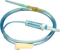 Blood Administration Set - Latex Tubing, 10 Sq. Cm Surface Area | Sharp Spike Vented/non-vented, 200 Micron Filter, Non-toxic & Pyrogen Free