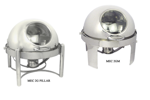 गोल बड़ा पूर्ण शीर्ष चाफिंग डिश