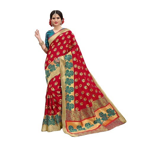 Red Casual Saree