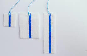 Neurosurgical Patties - Viscose Non-woven Fabric, Horizontal X-ray Opaque Line | Silicone Sheet, Electric Shock Proof, Heat Resistant, Non-stick, See-through