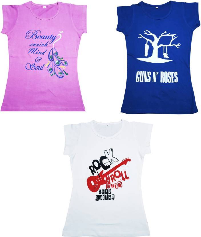 Girls Half Sleeves T-shirt - 100% Cotton Daily Wear Sports Wear Party Wear Multiple Colors Available