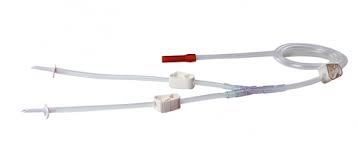 Y-shaped Tur Set - Non-toxic Medical Grade Pvc , Thumb Operated Clamps For Endoscopic Irrigation During Trans Urethral Resection Of Prostate Gland, Sterile And Individually Packed