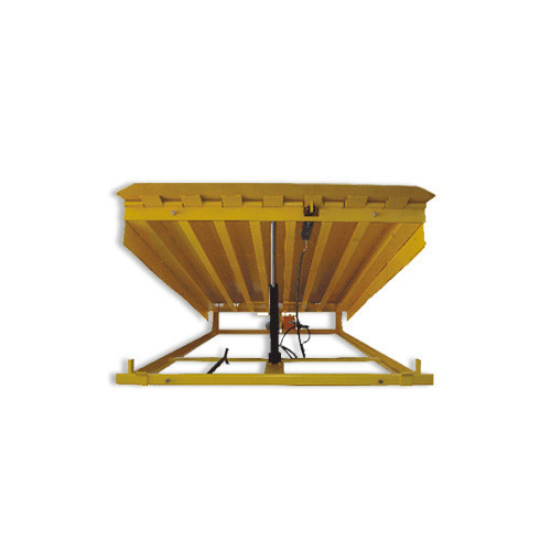 Hydraulic Dock Leveler - Steel, 10' x 12' Dimensions, 10,000 lbs Capacity | Electric Hydraulic System, Remote Control Panel, 48" Platform Height, 12" Lip Length