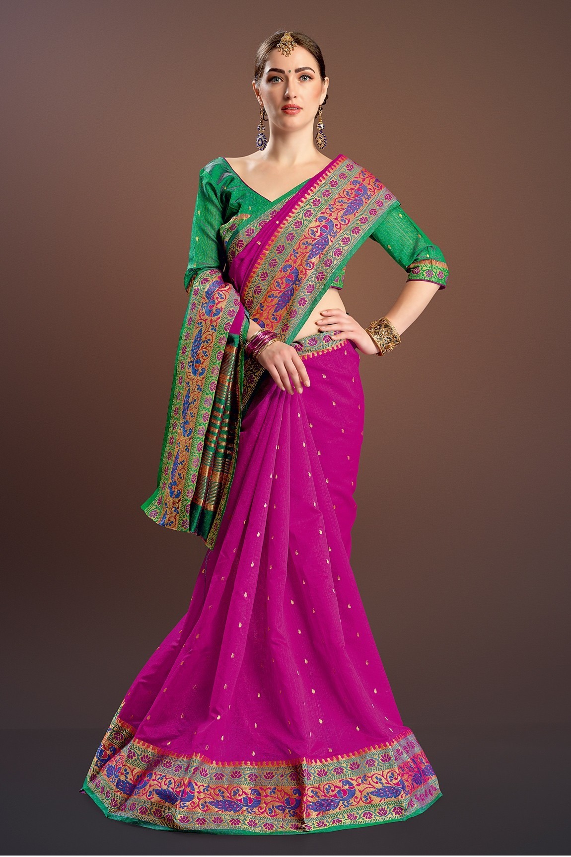 Yellow Paithani Saree